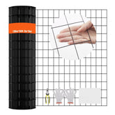 Hardware Cloth, 36'' x 50' Galvanized Wire Mesh Roll, 16 Gauge Chicken Wire Fence Roll, Vinyl Coating Metal Wire Mesh for Chicken Coop Barrier, Rabbit Snake Fences, Poultry Enclosures